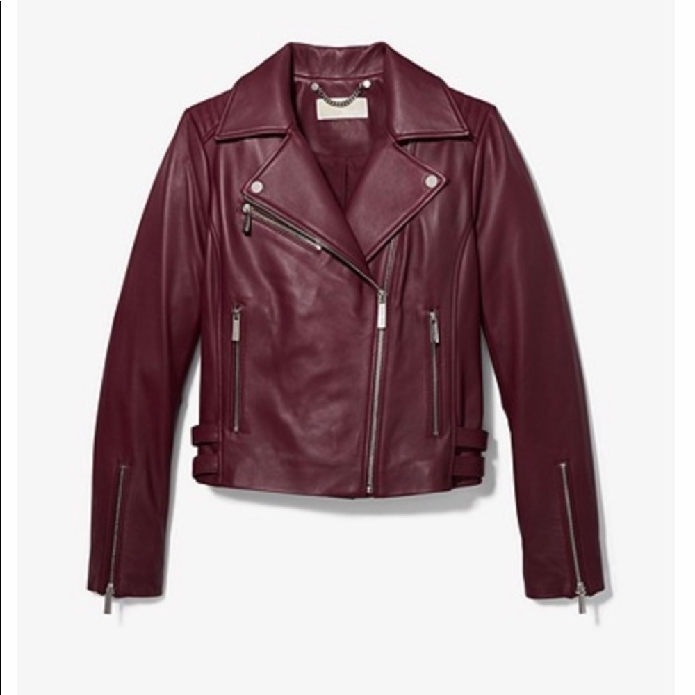 Leather Moto MICHAEL Kors Jacket